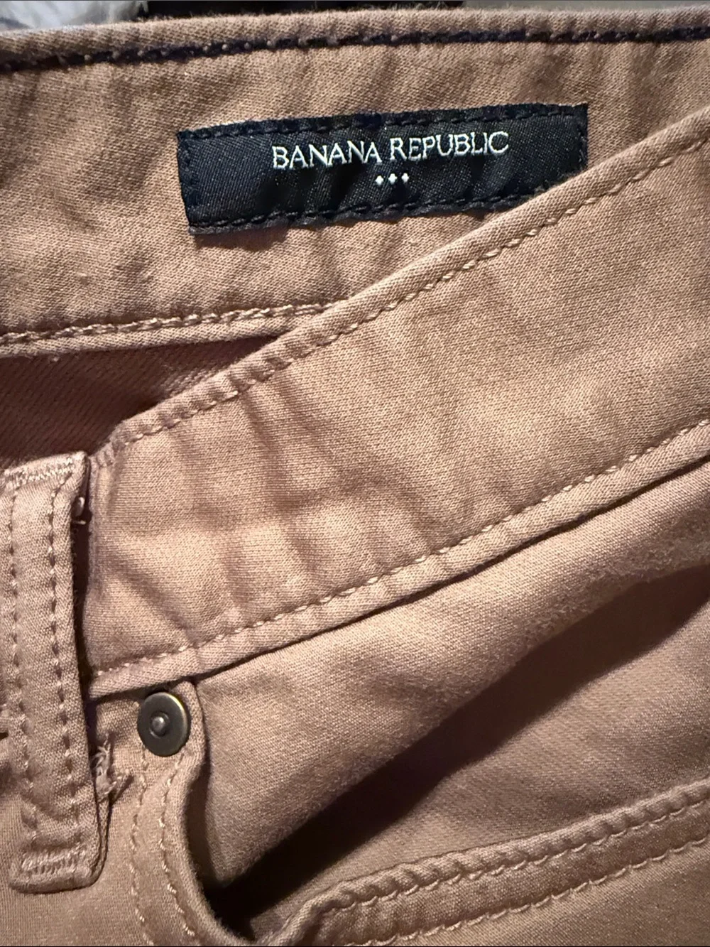Banana Republic Men's 32 x 30 Travel Jean Slim Fit Chino Pants - Caramel Tan 3T1